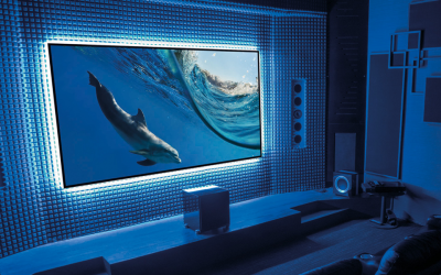 110" EluneVision 16:9 Reference Audiowave EVO 8K NanoEdge Fixed-Frame Screen - EV8K-ZAWL-110-1.15