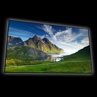 108" EluneVision 16:9 Reference EVO 8K Slim Fixed-Frame Screen - EV8K-S-108-1.0