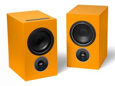 PSB Speakers Alpha iQ Streaming Powered Speakers with BluOS in Matte Black - Alpha iQ (OR)