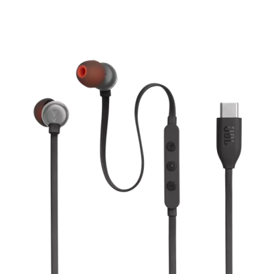 JBL Tune 310C Wired In-Ear USB-C Headphone in Black - JBLT310CBLKAM