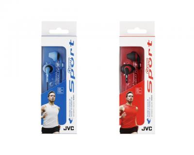 JVC In Ear Gumy Sport Headphones - HA-EN10-B