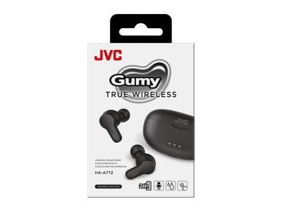 JVC Gumy True Wireless Earbuds with Comfortable Fit in Black - HA-A7T2-B