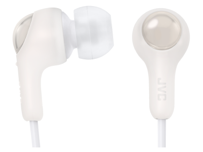 JVC USB-C Gumy Connect Wired Earbuds in White - HA-FR9UC-W