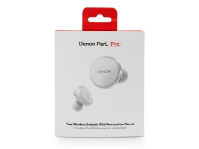 Denon PerL Pro Premium True Wireless Earbuds in White - AHC15PLWTE3