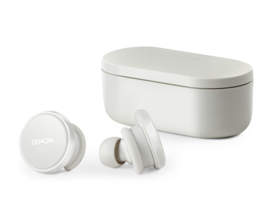 Denon PerL Pro Premium True Wireless Earbuds in White - AHC15PLWTE3