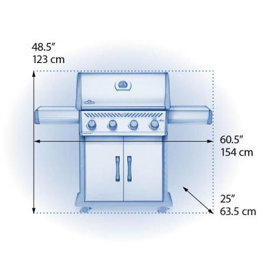 30" Napoleon Rogue XT Series 525 with Smoker Box and 4 Burners - RXT525NSS-1-A